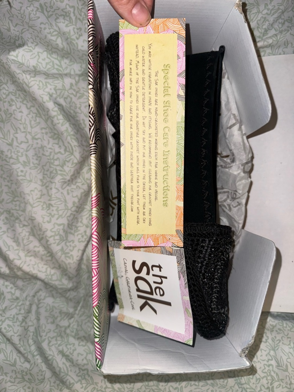 The Sak Black Crochet-Style Slip On “April” Loafers - Picture 7 of 8
